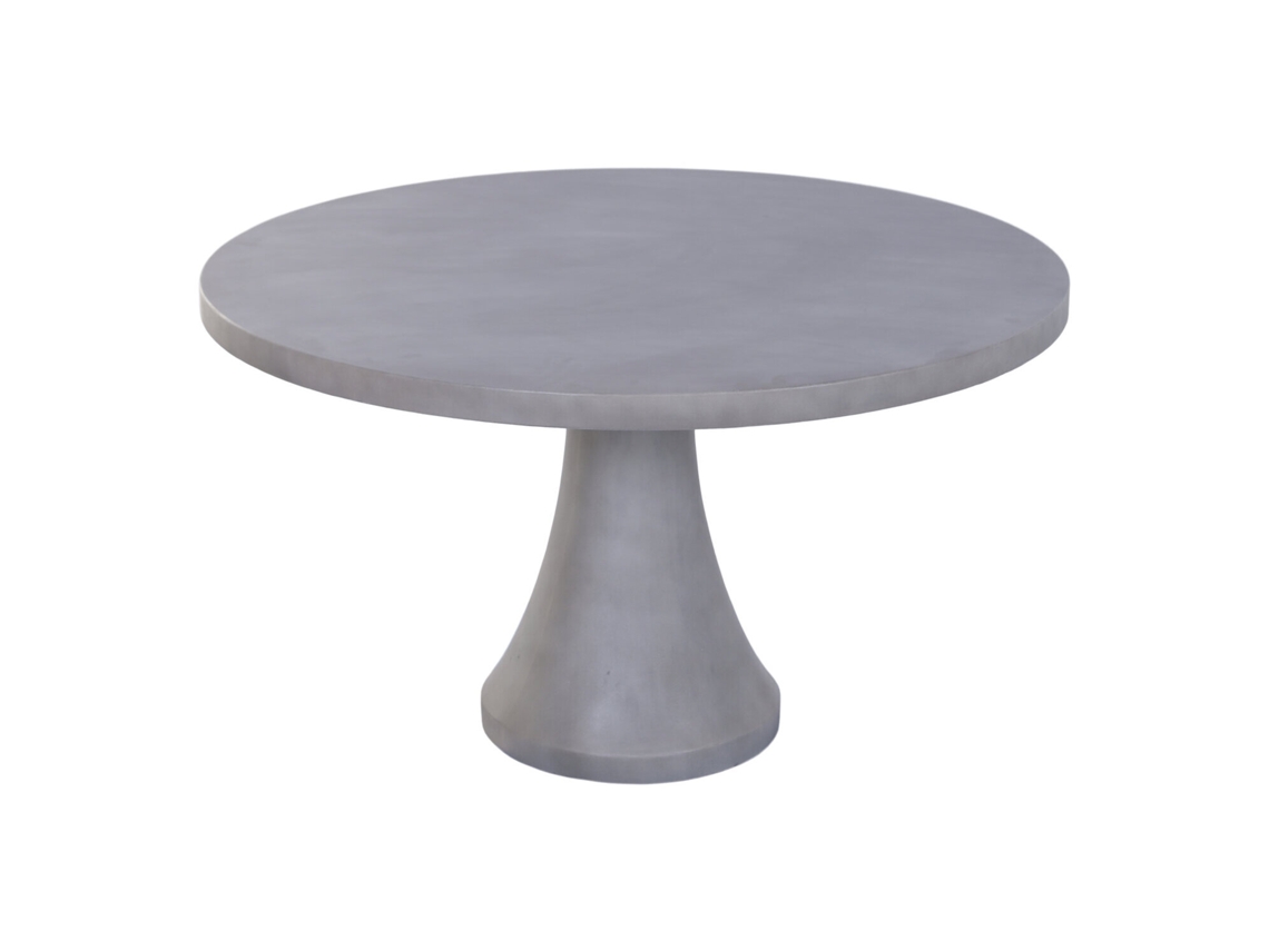 Mesa Comedor Hormigon Gris 130x130x75cm