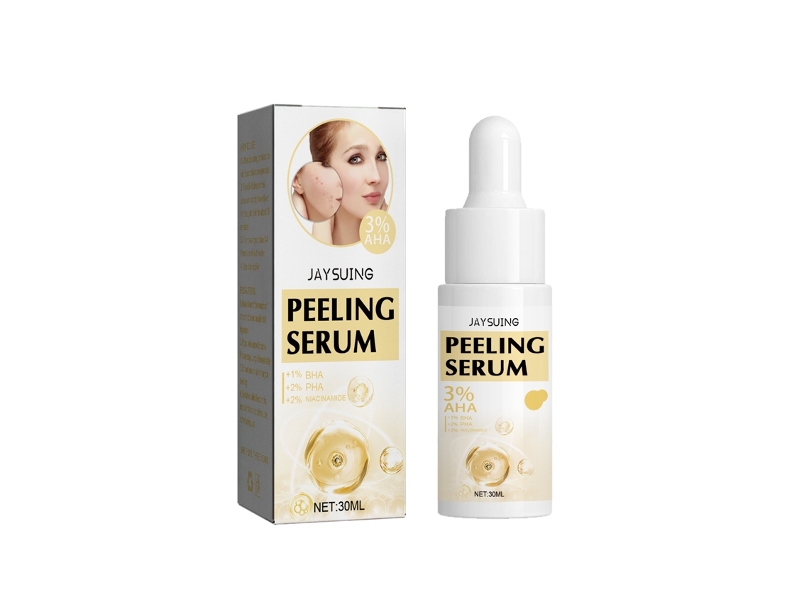 Esencia exfoliante para una piel radiante, suave y luminosa.