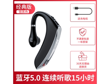 Auriculares bluetooth inalámbricos para conducción de negocios en general de modo de espera ultralargo montados en la oreja deportivos antisudor si...