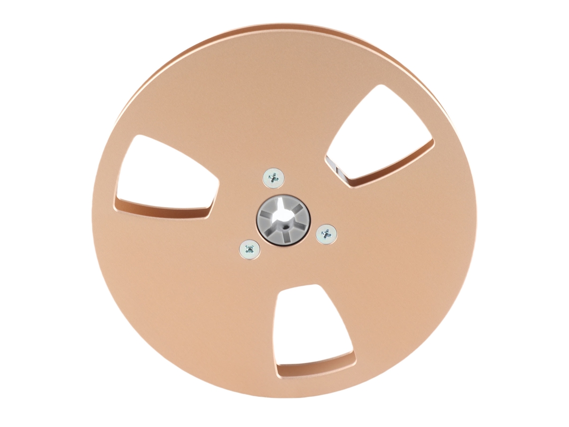 Carrete De Cinta Vacío De 1/4" (5 Pulgadas), Aleación De Aluminio, 3 Orificios, Universal Para Grabadora De Cinta.