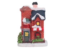 2026-casita De Resina Navideña Con Luz Led Caliente, Decoración De Paisaje Micro Y Regalo Navideño