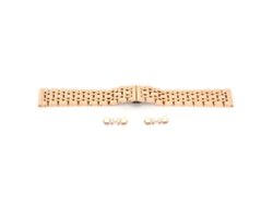 Pulsera De Reloj Acero Inoxidable 21mm Rosa Ajustable Para Reemplazo