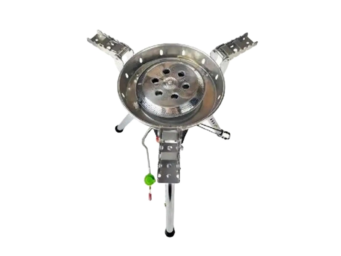 Estufa de gas para acampar al aire libre, combustible propano, altura ajustable, para 3 a 5 personas, Brs69 OEM