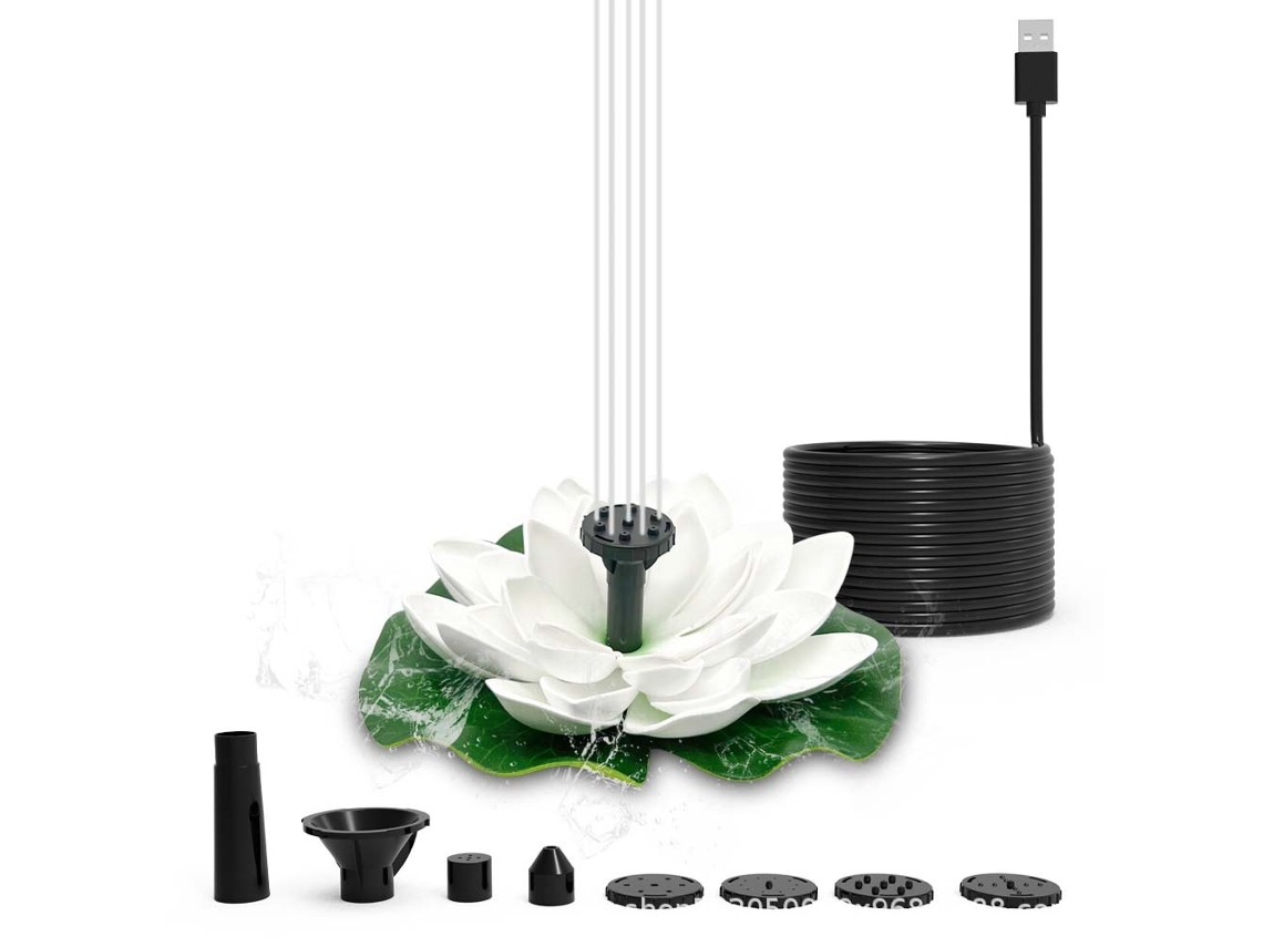 Fuente de alimentación USB White Lotus con 7 boquillas intercambiables.