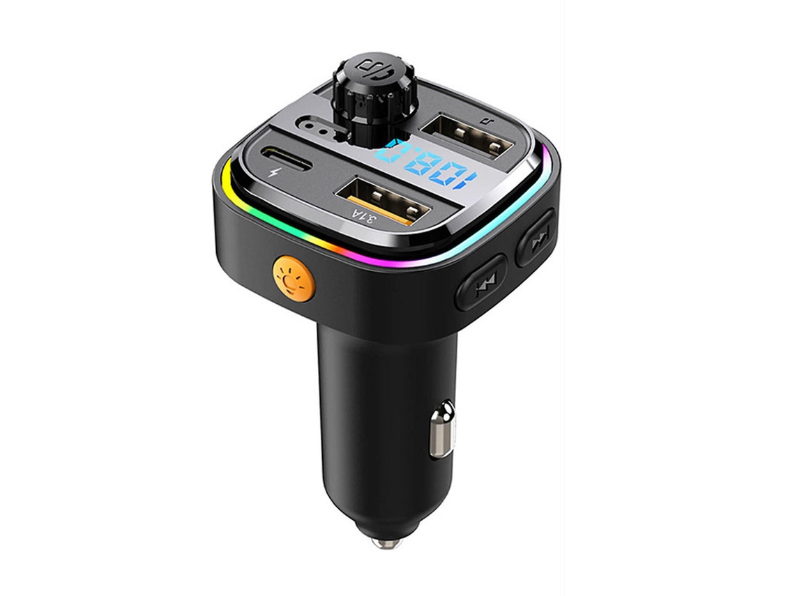 Cargador Bluetooth Yizhood C26 con sonido envolvente de 360° y carga rápida, color negro
