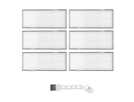 Paquete de 6 filtros de repuesto con herramienta de limpieza para Xiaomi Roborock S7/T7S Plus repuestos de aspiradora Accesorios