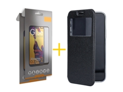 Pack 2 X Película de Vidrio Templado Full Funda SKYHE por Samsung Galaxy S23 Flip Cover Gandy Negro SKYHE