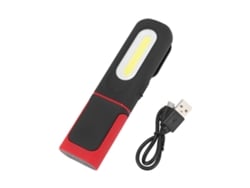 Linterna De Trabajo Led Magnética, Giratoria 360 Grados, Alto Brillo, Recargable, Con Tecnología Cob