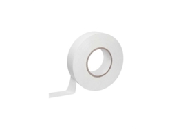 Cinta aislante blanca de 0,15 x 19 mm, 20 m - Paquete de 10 unidades