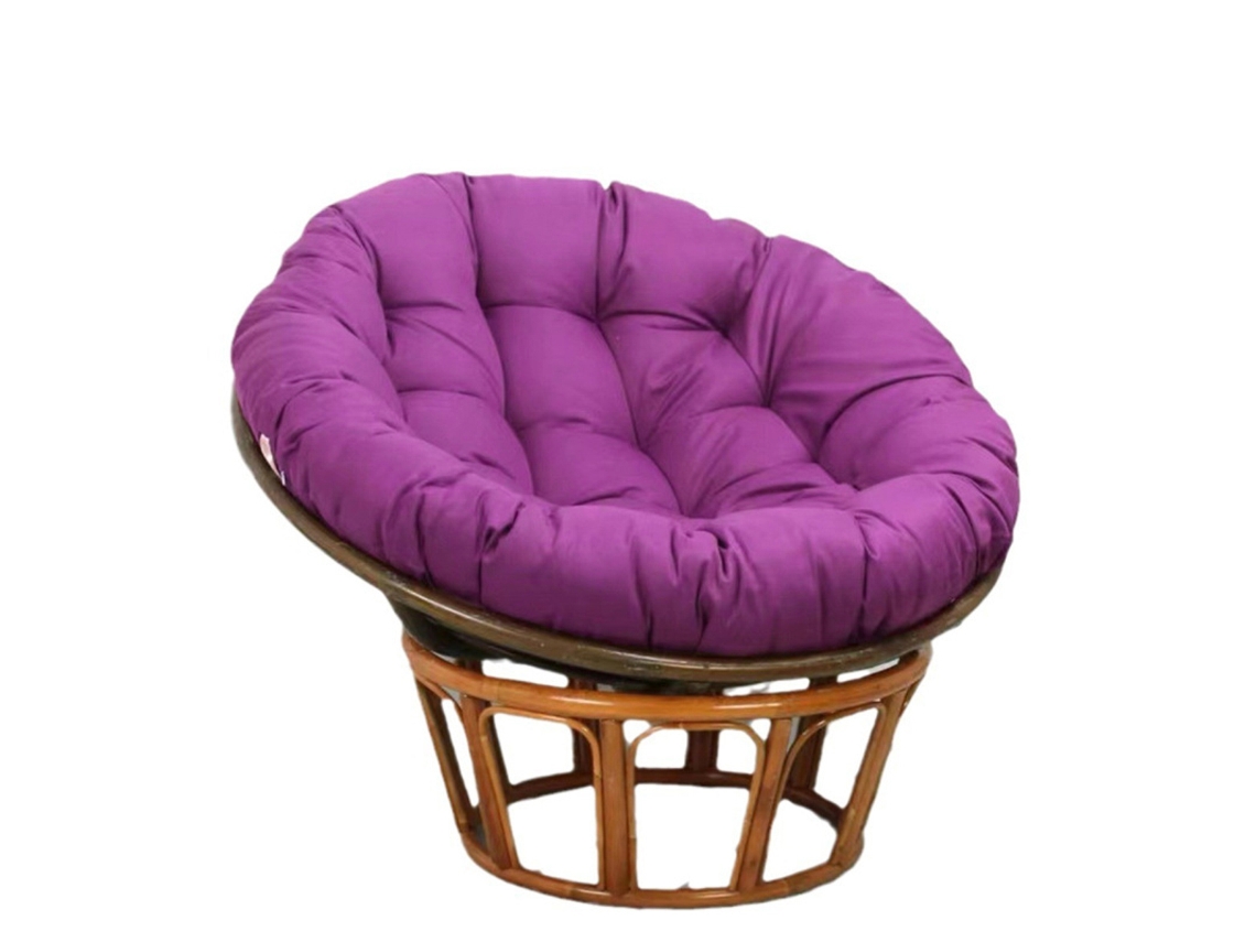 Cojín individual redondo para mecedora, morado