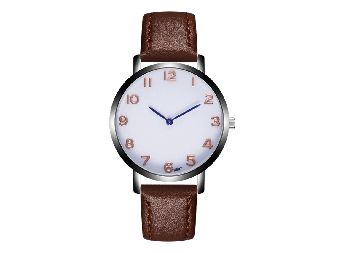 Reloj De Pulsera Para Hombre Zhoulianfa K097 Marrón Oscuro Cuarzo