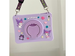 YUYSAN Funda protectora giratoria portátil para iPad mini4/5 con correa para el hombro violeta