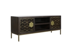 Mueble Tv Acacia Metal Marron 140x40x55cm