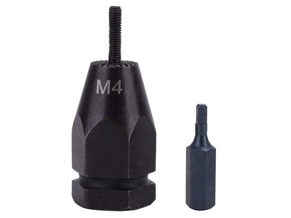 Punta De Remachadora Neumática Para Tuercas De Aleación Dura (varilla Recta Hexagonal M4)