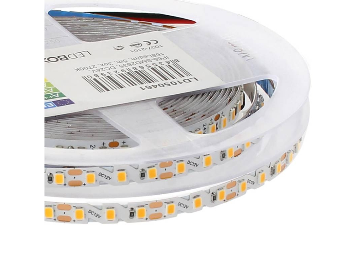 Tira Contorno Zig Zag Led Smd2835 Dc12V 5M (120Led/M) 50W Ip20 Pcb 6mm Neutro LEDBOX