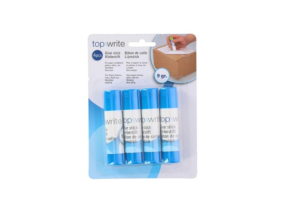 Pack 4 Barras De Pegamento 9gr Topwrite