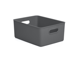 Cesta De Almacenaje Tatay Baobab 15 L Con Asas Integradas Gris