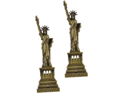 Conjunto De 2 Estatuas Metálicas De La Libertad Para Decoración De Jardín Y Paisaje.