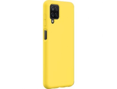 Funda para Samsung Galaxy A12 BIGBEN CONNECTED Silicona Textura Suave Amarillo