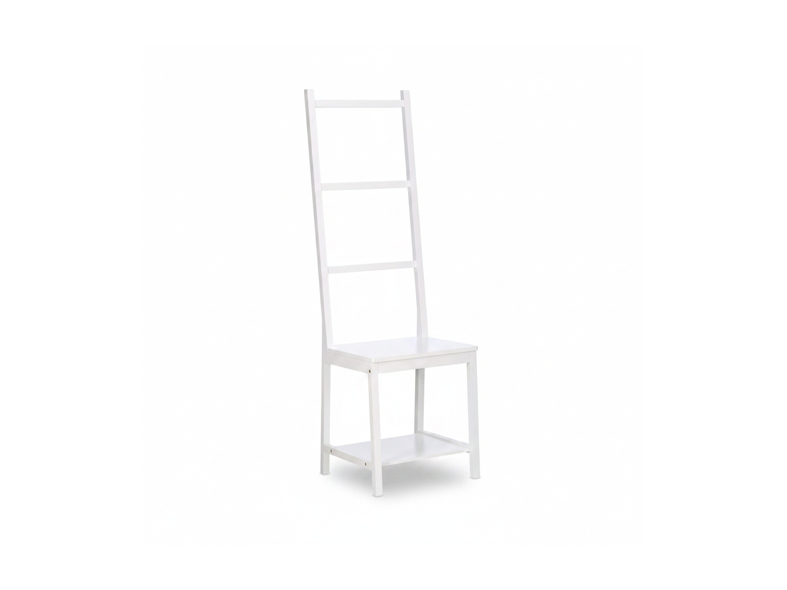 Relaxdays Toallero, Ropero, Toallero De Pie, Bambú, Aprox. 133 X 40 X 42 Cm, Blanco