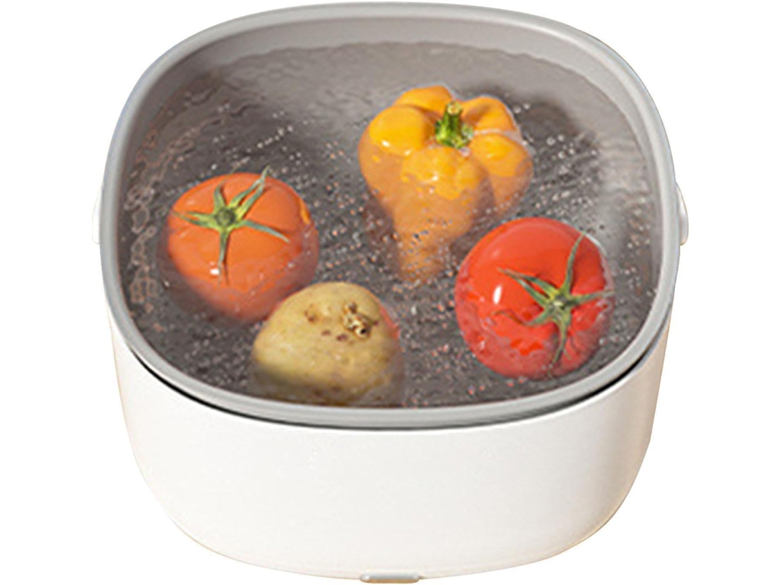 Cesta Eléctrica Para Verduras, Limpiador De Espinacas, Fácil De Usar, Base Antideslizante, Drenaje De Agua Eficiente,
