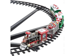 Omni-tren De Navidad Con 33 Luces Y Melodía Navideña, Alimentado Por Baterías, Decoración Para Árbol De Navidad