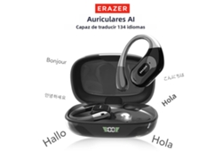 Auriculares Deportivos Inalámbricos Bluetooth V5.4 (edición Ai Negra), Traductor De Ia Y Micrófono, Graves Potentes.