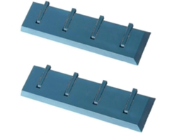Ganchos de baño, toallero, perchero, gancho de plástico azul Gusshious