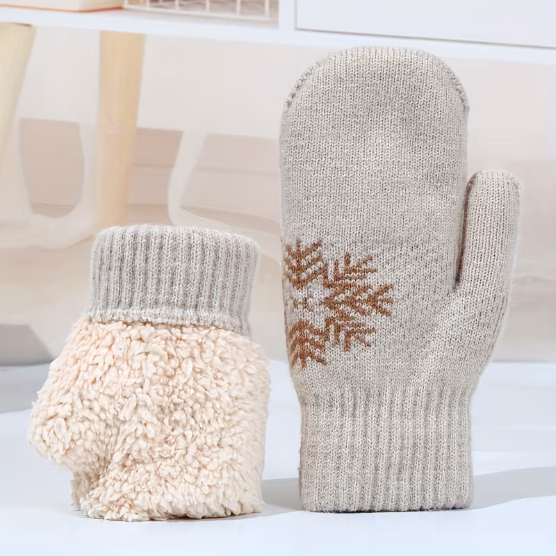 Guantes de invierno unisex con forro polar y aislamiento grueso: elegantes y resistentes al frío para proteger las manos en exteriores - Stelasplen