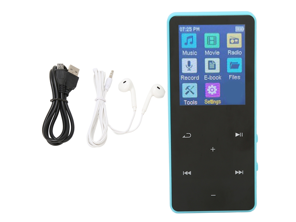 Reproductor de música con pantalla táctica de 1,8 pulgadas y Bluetooth 5.0