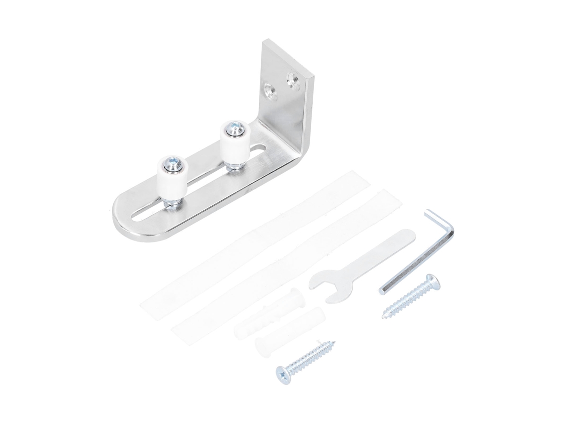 Guía Para Puerta Corrediza De Granero Con Cojinete De Piso, Kit De Herrajes, Acero Inoxidable De Alta Resistencia.