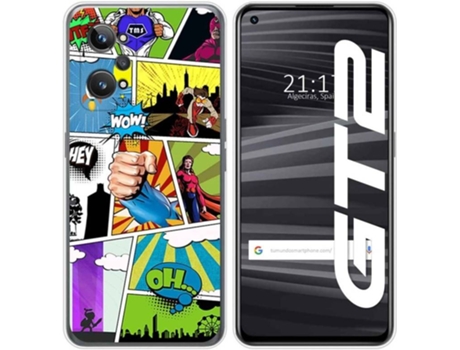 Carcasa para Realme GT 2 5G TUMUNDOSMARTPHONE Dibujos Comic Multicolor