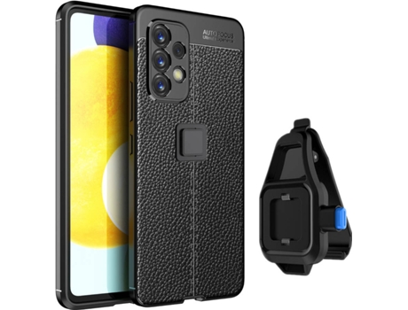 Funda + Soporte de Cintura Samsung A53 5G Rugged Leather Negro