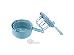 Deshidratador manual de ensaladas con cesta de drenaje (sin marca)