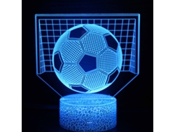 Lámpara Nocturna De Fútbol, ​​16 Colores Cambiantes Con Control Remoto, Visión Nocturna 3d Estéreo Henten Home