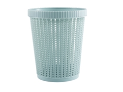 Cubo de basura redondo grande de plástico azul de Jinwei sin tapa