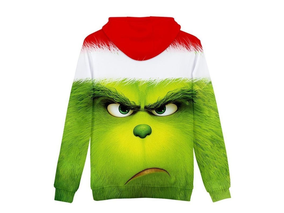 2026-sudadera Navideña 3d Grinch Unisex Verão Outono Inverno Moda Hip Hop Poliéster Espandex L