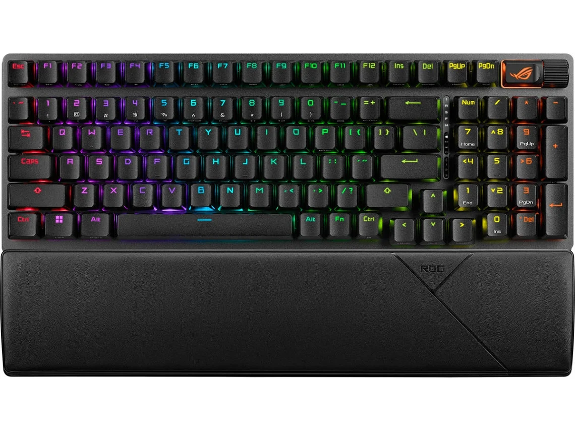 Teclado mecánico ASUS Rog Strix Scope II 96 RGB (Bluetooth - Inglés - Negro)
