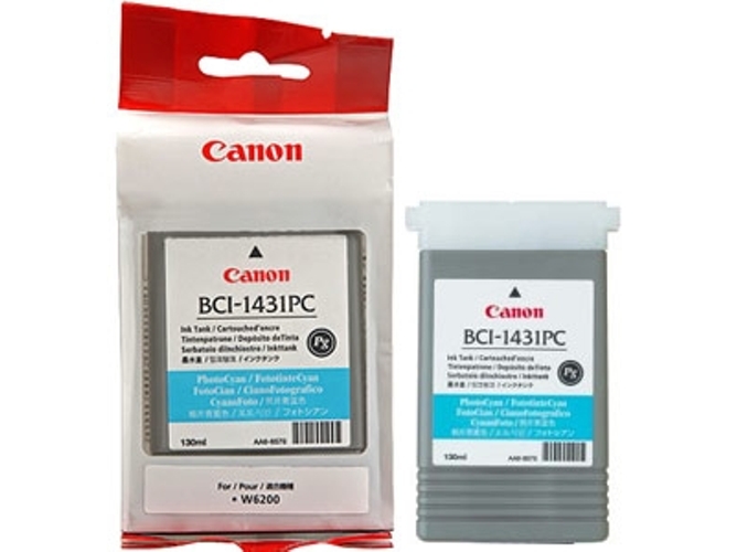 Cartucho de tinta Original CANON BCI-1431PC Cián 8973A001 para imagePROGRAF W6200, W6400, W6400 Dye