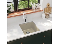 Lavabo 71 x 38 x 13,5 cm Cerâmica Dourado