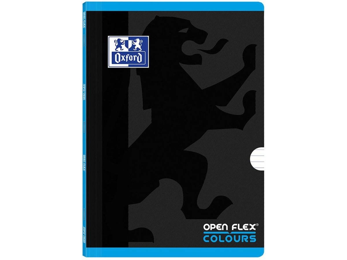Cuaderno OXFORD 485196 Negro y Azul (A4 - Pautado - 48 Hojas)