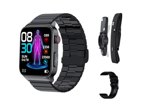 Reloj inteligente, pantalla grande de 1,92 pulgadas, modo multideporte, apto para Android y iPhone, negro VEANXIN