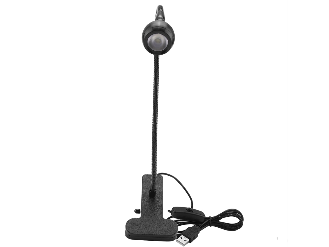 Rebe-lámpara De Mesa Led Usb Con Clip Mini Lámpara De Escritorio Nocturna Para Hogar Estudio Lectura Negro Blanco