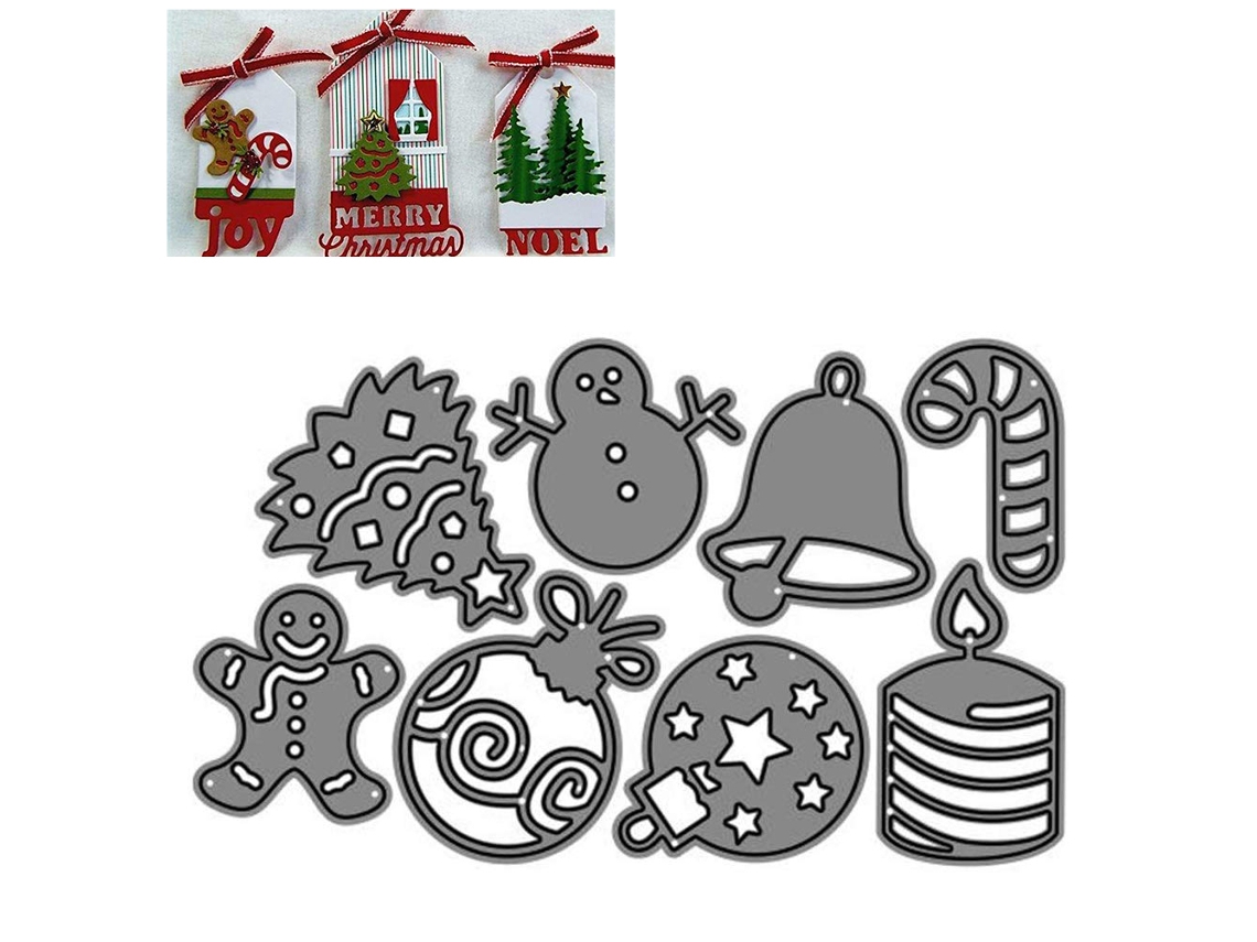 Matriz De Corte De Aço Carbono Natal Para Scrapbooking E Fabricação De Cartões