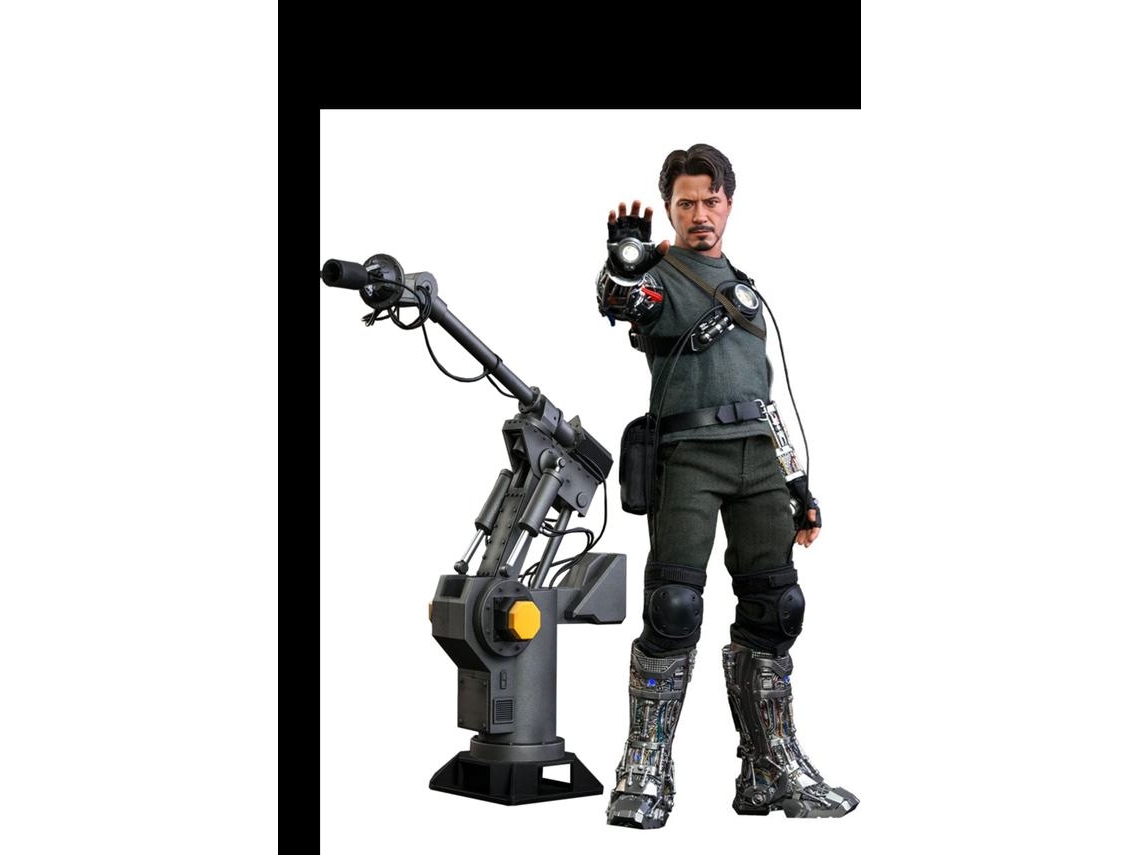 Hot Toys Figura IRON MAN Tony Stark Deluxe Mech Test 1:6 12 Figura de acción