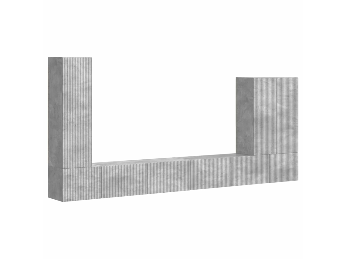 Montado en la pared 6 piezas Gris MAISON EXCLUSIVE