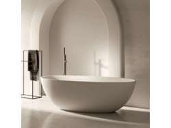 Bañera moderna de superficie sólida Veloura de 160 cm STANO