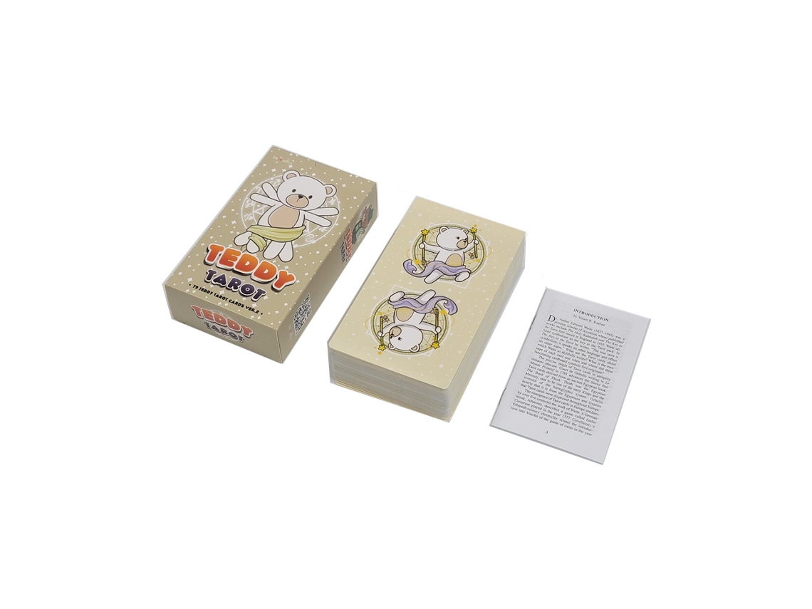 Juego De Mesa Tarot Del Osito De Peluche, De 12x7 Pulgadas, Que Contiene 79 Cartas De Tarot.