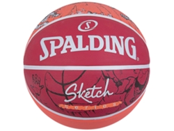 SPALDING Sketch Dribble Ball 84381Z Unisex Red Basketball Balls 7 Me