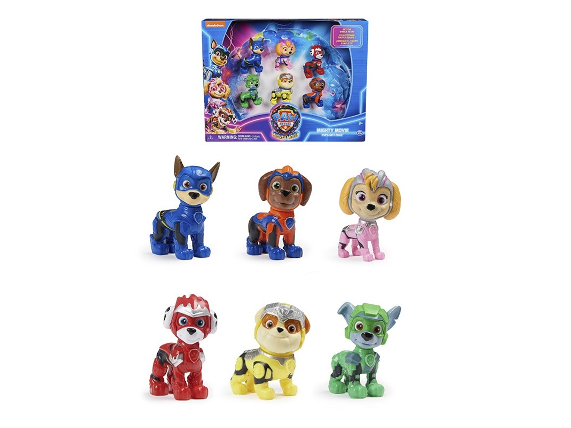 Patrulla Canina Mighty Movie Pack 6 Figuras (3 años)